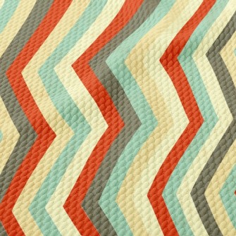 Zigzag Stripes Birdseye Piqué