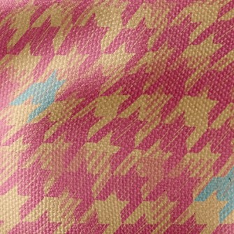 Sweet Houndstooth Waterproof Canvas