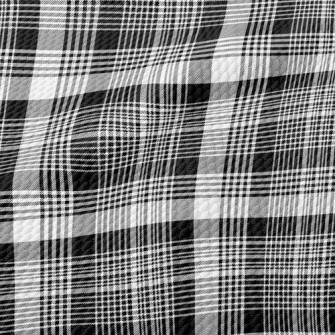 Gentleman Black And White Chec Birdseye Piqué