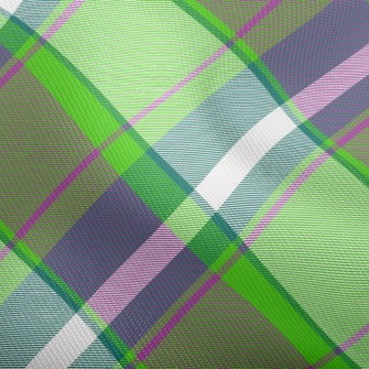 Green Apple Grid Dobby