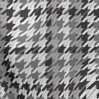 Black And Gray Houndstooth Stretch Ponte