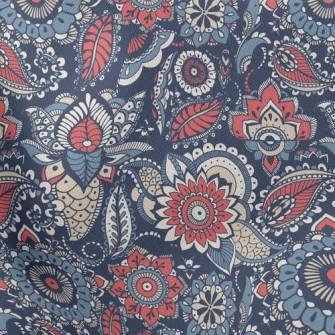 Traditional Retro Pattern Stretch Ponte