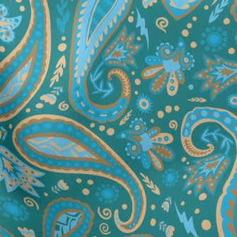 Lake Green Pattern Stretch Ponte