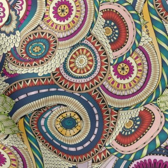 Three-dimensional Colorful Flo Stretch Ponte