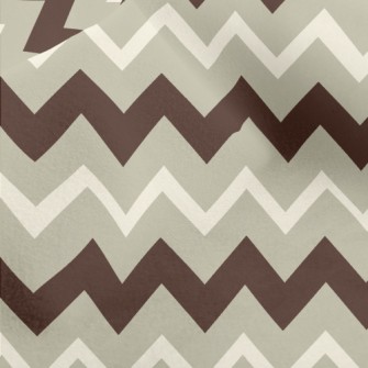 Coffee Zigzag Pattern Micro Fleece