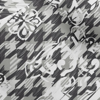 Houndstooth Pattern Micro Fleece