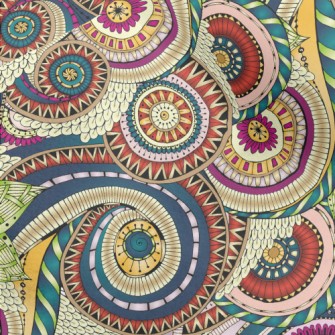 Three-dimensional Colorful Flo Micro Fleece