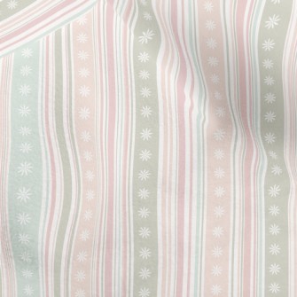 Soft Stripes And Flowers Micro Fleece