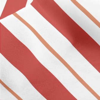 Traditional Red Stripes Micro Fleece