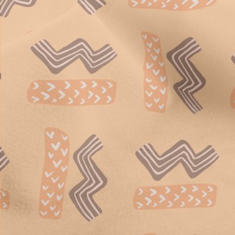 Zigzag And Rectangle Micro Fleece