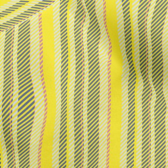 Yellow Striped Fabric Micro Fleece