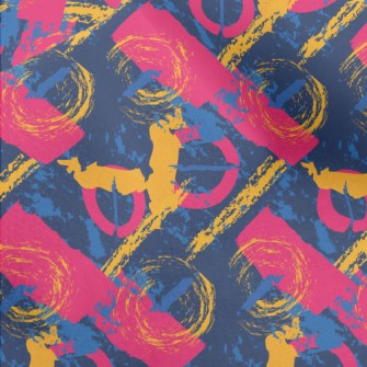 Abstract Circles And Lines Micro Fleece