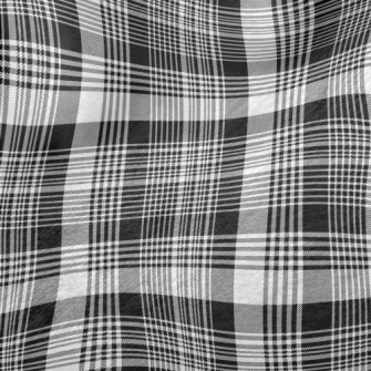 Gentleman Black And White Chec Minky