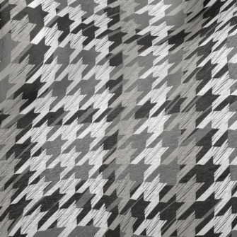 Black And Gray Houndstooth Minky
