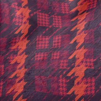 Red Date Houndstooth Minky