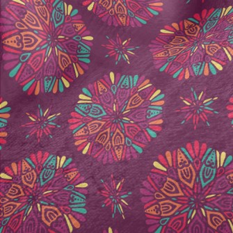 Indian Flowers Minky