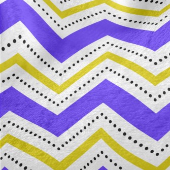 Black Dot Wavy Pattern Minky