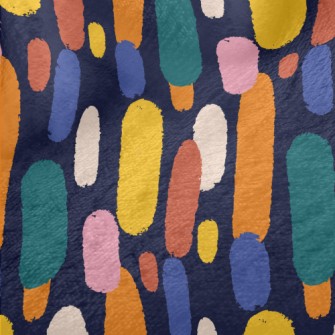 Colorful Raindrops Minky