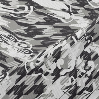 Houndstooth Pattern Piqué