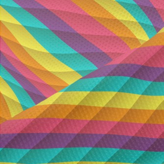 Colored Lines Piqué
