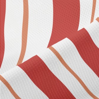 Traditional Red Stripes Piqué