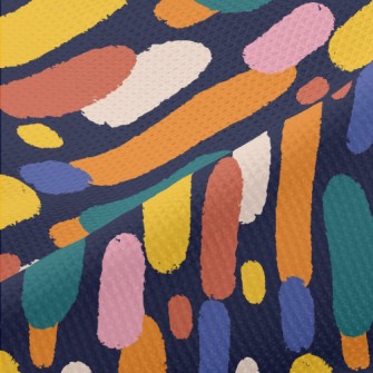 Colorful Raindrops Piqué