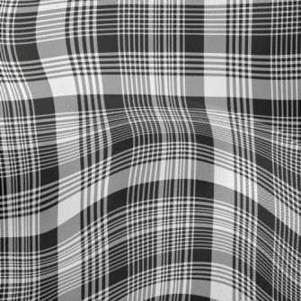 Gentleman Black And White Chec Lightweight Performance Linen
