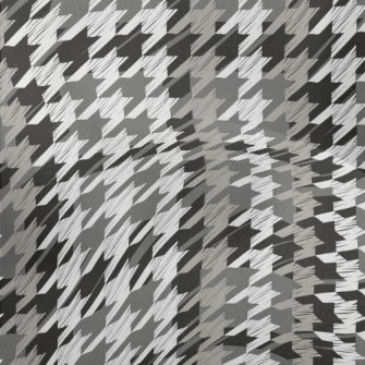 Black And Gray Houndstooth Lightweight Performance Linen