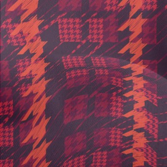 Red Date Houndstooth Lightweight Performance Linen