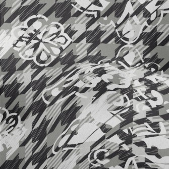 Houndstooth Pattern Lightweight Performance Linen