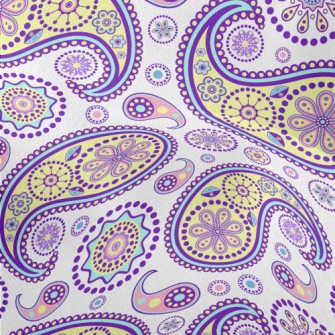 Yellow Insect Pattern Lightweight Performance Linen