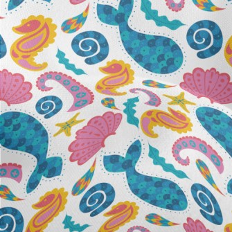 Sequined Sea Fish Lightweight Performance Linen