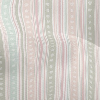 Soft Stripes And Flowers Lightweight Performance Linen