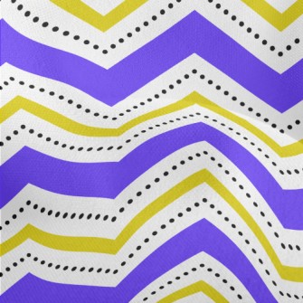 Black Dot Wavy Pattern Lightweight Performance Linen