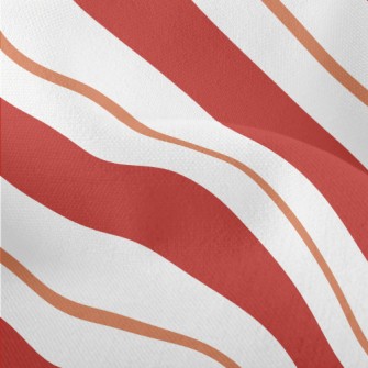 Traditional Red Stripes Lightweight Performance Linen