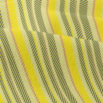Yellow Striped Fabric Modern Jersey