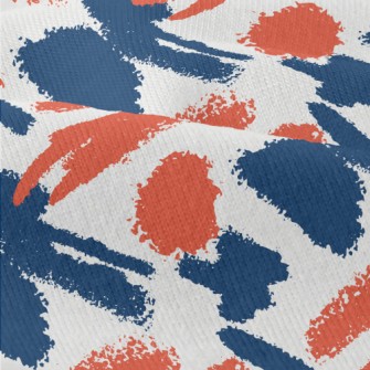 Orange Blue Crayon Drawing Modern Jersey