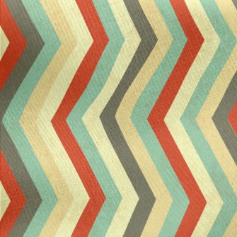 Zigzag Stripes Jersey Backed Fleece