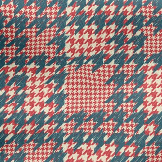 Popular Houndstooth Jersey Backed Fleece
