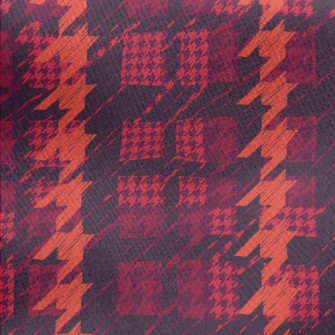 Red Date Houndstooth Jersey Backed Fleece