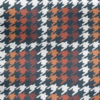 Fashionable Houndstooth Jersey Backed Fleece