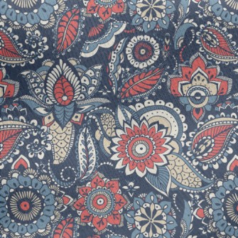 Traditional Retro Pattern Jersey Backed Fleece