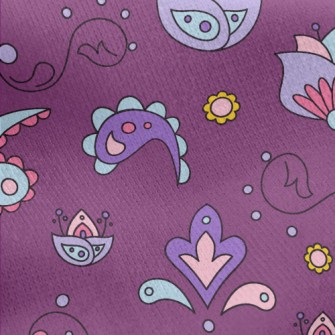 Hand Drawn Doodles Jersey Backed Fleece