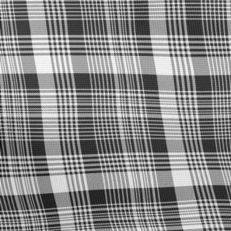 Gentleman Black And White Chec Pongee