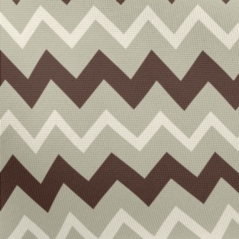 Coffee Zigzag Pattern Pongee