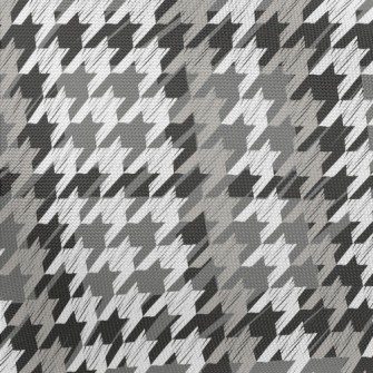 Black And Gray Houndstooth Pongee