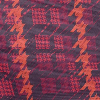 Red Date Houndstooth Pongee