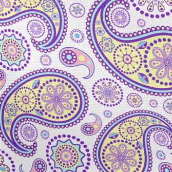 Yellow Insect Pattern Pongee