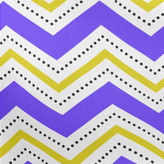 Black Dot Wavy Pattern Pongee