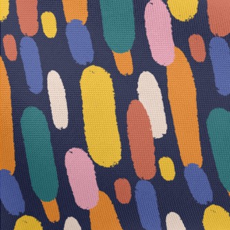Colorful Raindrops Pongee